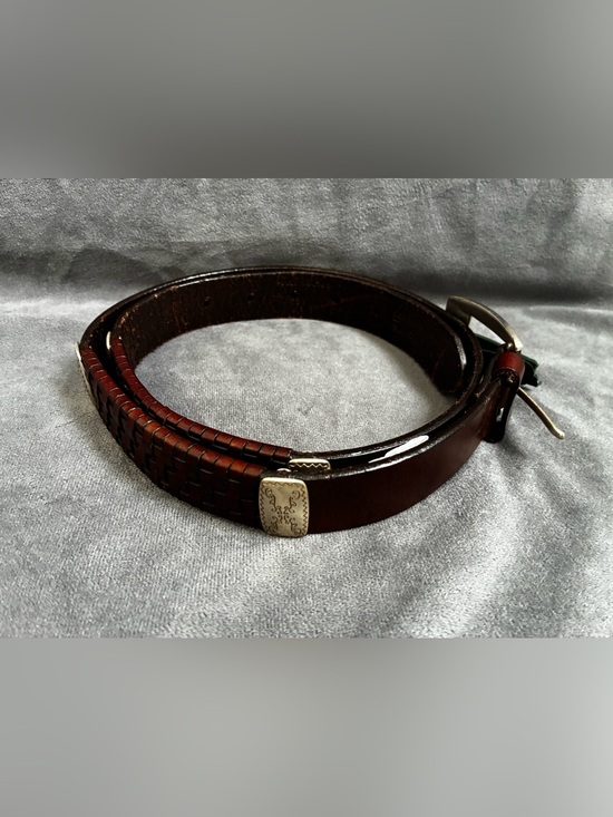 Fossil Accessories - Women’s Fossil Brown Leather Belt with Silver Buckle